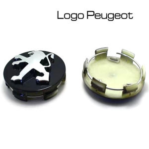 Logo mâm xe Peugeot chụp mâm chụp Lazang xe Peugeot đường kính 60mm.