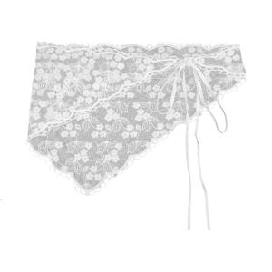 Cô gái Ren Bandana balletcore Khăn trùm đầu thêu Bandana Khăn Trùm Tóc mũ nón turban balletcore đạo cụ chụp ảnh