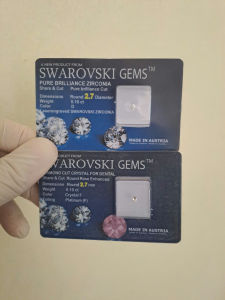 Vỉ 5 Viên - Vỉ Đá Đính Răng Nha Khoa Đế Bằng Và Đế Nhọn ( Úc )