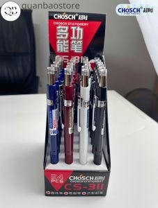 Bút viết chì bấm 2 đầu Chosch CS-311 0.5 mm. Bao gồm 1 đầu chì bấm o.5mm và 1 đầu bút bi 0.5mm.