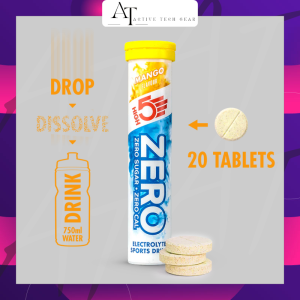HIGH5 ZERO Electrolyte Sports Drink - ZERO SUGAR / Zero Calorie (20 Tablets x 1 Tube)