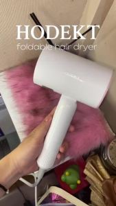 HODEKT Foldable Hair Dryer 1200W Portable Blower Professional Beauty Hair Care