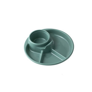 Breakfast Plate Divided Portable Barbecue Picnic Tray Portion Control Plate Diet Meal Tableware