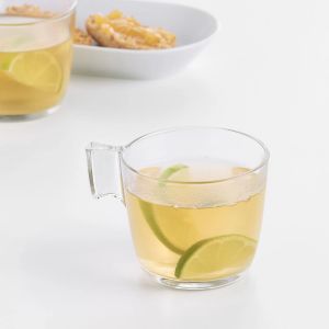 661 - Gelas Kafe Kaca Tebal Aesthetic Mug Cangkir Kopi Teh Panas Dingin Minimalis 230 ml