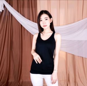 Women Basic Sport Tanktop Singlet Wanita Premium Tali Besar
