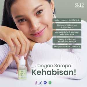 Face Oil Natural Serum SR12 - BPOM - Melembabkan Dan Membantu Mencerahkan Kulit Wajah - Natural Oil - Face Oil SR12