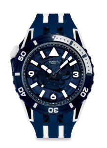 Swatch Sea Wasp (SSCU09N100) Blue 44mm Silicone Watch