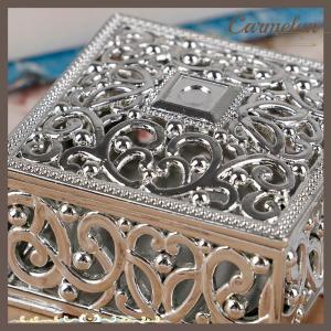 [Carmelun] กล่องพลาสติกใส่ของมีค่ากล่องขนมทรงสี่เหลี่ยมหีบสมบัติกล่องของขวัญแต่งงาน