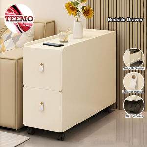TEEMO Bedside Drawer Movable Side Storage Cabinet Table Living Room Simple Modern Small Table Home Bedroom Narrow Coffee Table - Fulfilled by TEEMO SHOP