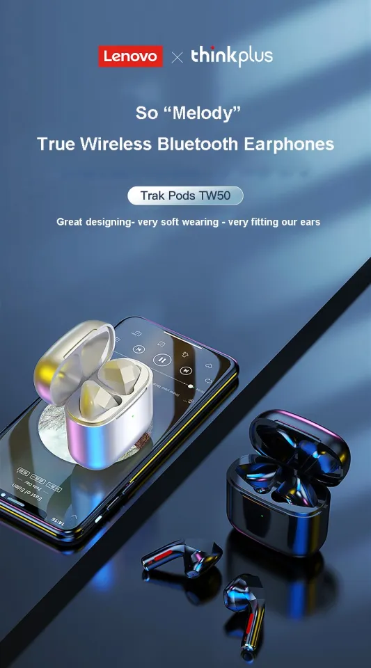 Lenovo Thinkplus Trackpods TW50 TWS Wireless Headset Touch Force