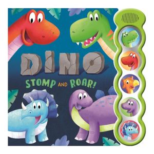 Dinosaur Stomp And Roar Bubble Sound Book For Kids With 5 Buttons Sounds (Hardcover)