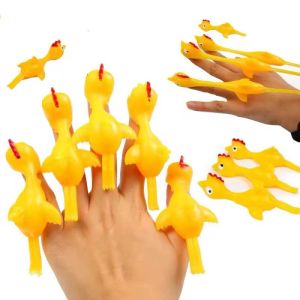 Mainan Ketapel Anak Ayam Lucu Mainan Tembak Ketapel Ayam Tempel Dinding Lucu Finger Toy Sticky