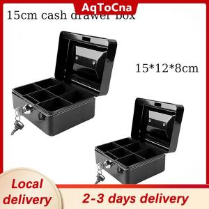 [COD] AqToCna Ship within 24 hours Cash Box Coin Piggy Bank Money Organizer Cash Box with Lock Cash Drawer Box Cashier Box Safety