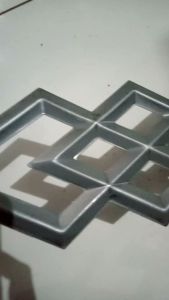 WAJIK SUSUN 3 SATU MUKA dan 2 MUKA ORNAMEN PAGAR AKSESORIS PAGAR BESI WAJIK TUMPUK