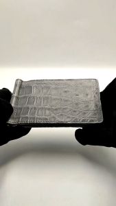 กระเป๋าใส่การ์ดและมันนี่คลิป หนังจระเข้แท้Card Holder and money crip crocodile leather (genuine)