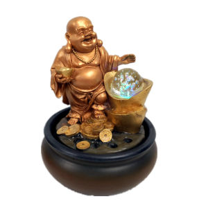 Tượng Phật Di Lặc Kết Hợp Thác Nước Phong Thủy Tài Lộc Trang Trí Nhà Cửa