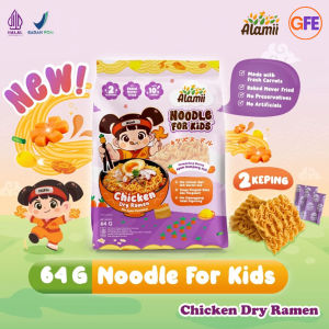 Alamii Noodle Mie Mi Sehat Anak Miso Soup Chicken Dry Ramen for Kids Baked Dipanggang BPOM Halal