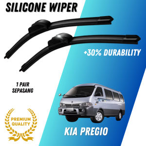 【 PREMIUM 】KIA PREGIO VAN 2002 SILICONE BONELESS SOFT WIPER BLADE Pengelap Cermin Depan Kereta Senyap pregio