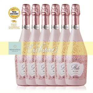 Burti Flute En Rose Spumante Extra Dry Italy Sparkling Wine 6btls Ctn Promo!