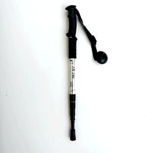 Shock-absorbing high-strength trekking pole ultra-light aluminum alloy Four-section curved handle Straight handle telescopic cane in stock