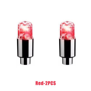 4Pcs Tutup Pentil LED Ban Motor Mobil Sepeda Warna Warni Car Tyre Wheel LED