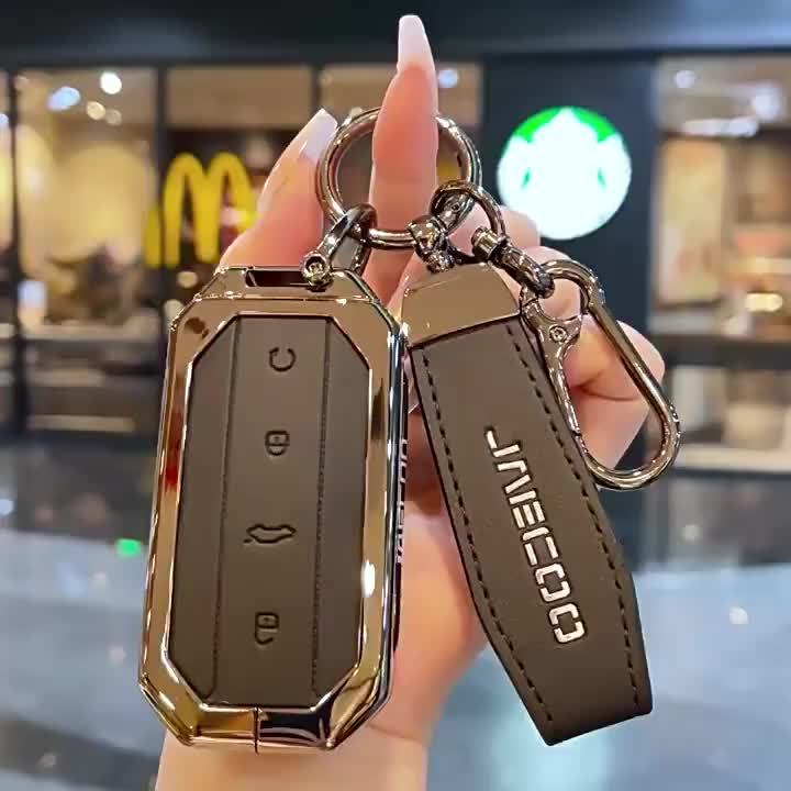 Remote Key Case Key Holder Metal Key Fob Shell Keychain For Kia K3 K5 Carens Carnival 2024 Cerato 2020 Sportage Seltos 2024