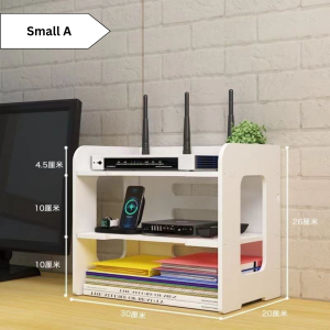 Ready Stock Router Shelf TV Box Wifi Modem Projector Stand Heat Dissipation Holder Storage Desktop Rack Table Desk Organizer Stationery Pen Office Multi Compartment Hostel Student Study Rak Kecil Rak Bertingkat Meja Belajar Pejabat Letak Simpan Alat Tulis