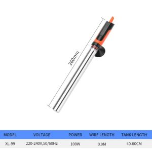 50W~500W Aquarium Heater Rod Stainless Steel Adjustable 17-35degree Celsius to Control Temperature Heat water for Fish Tank