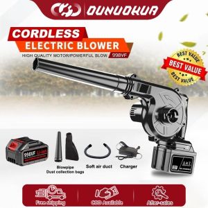 998VF keelat Air Blower 2-in-1 Cordless Electric Blower Vacuum Cleaner Variable Speed Blower Leaf Wind Blower Sapu Daun