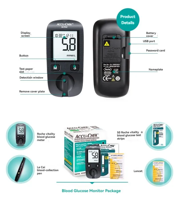 ACCU-chek%20Blood%20Glucose%20Meter%20Glucometer%20Kit%20Diabetes%20Tester%2050/100%20Test%20Strips%20Lancets%20Medical%20Blood%20Sugar%20Monitor%20-%20Image%204