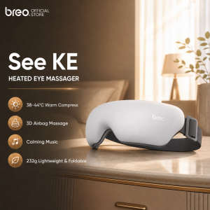😍Eye Massager with Hot Compress Music 3 Modes 15-Minute Auto-Off Type-C Rechargeable