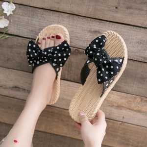 Sandal Flat Jelly Pita Polkadot Import High Quality