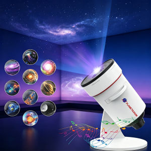 Galaxy Projector 10 in 1 Realistic Planetarium 4K HD Focus Adjustable Star Light White Noise Music Speaker RGB Night Light Auto Off Timer Kids Bedroom Decor