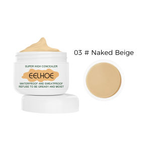 Eelhoe bảo hiểm đầy đủ che khuyết điểm mặt kem chuyên nghiệp lâu dài hoàn thiện cơ thể nền tảng Kem trang điểm mềm trang điểm mịn mượt cơ sở bảo hiểm đầy đủ khuôn mặt hoàn hảo Corrector Kem làm sáng da nền tảng mỹ phẩm (10g)