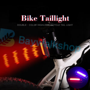 BS Portable USB Rechargeable Bike Bicycle Tail Rear Safety Warning Light Taillight Lamp Super Bright