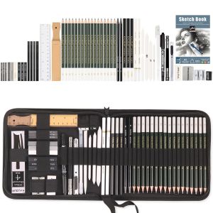 Rex TT ชุดดินสอวาดรูป รวม 50/54/70ชิ้น Sketch Pencil Set Sketching Pencil Set 50/54/70pcs Drawing Pencil Kit Charcoal Pen Sketch Set