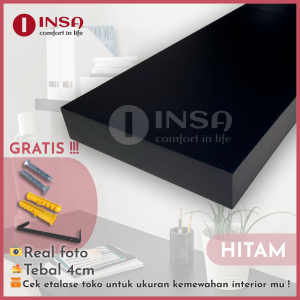Rak Ambalan Dinding Minimalis Hiasan Papan Hambalan Melayang Dinding panjang 30cm 40cm 60cm 80cm