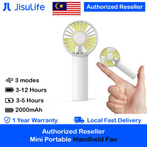 Jisulife Mini Pocket Tiny Size Handheld Fan Portable Rechargeable 2000mAh for Outdoor Indoor Badminton Court Concert FA20