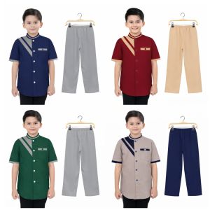 SETELAN KOKO PLUS PECI ANAK LAKI LAKI TERBARU 1-12 TAHUN  BAJU MUSLIM ANAK LAKI LAKI KEREN