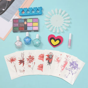 LYZRC Make Up Set for Kids Toys Children DIY Portable Box Play House Makeup Toy Simulation Princess Cosmetics Girl Lipstick Eye Shadow Blush Girls Gift