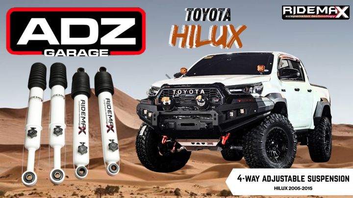 Ridemax Comfort Shocks Front and Rear 4pcs for Toyota Fortuner/Hilux ...
