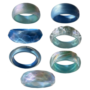 Resin Bangles Women Stylish Wide Round Wristbands Fashionable Resin Round Bangle Present for Women Girls