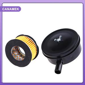 【CANAMEK】 Black Iron Air Filter Silencer Air Compressor 20mm Male Thread Canister Filte