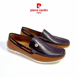 Giày da Casual nam Pierre Cardin Giày lười nam chất liệu da bò thật nhập khẩu đế cao su chống trơn trượt bảo hành 12 tháng PCMFWL 532