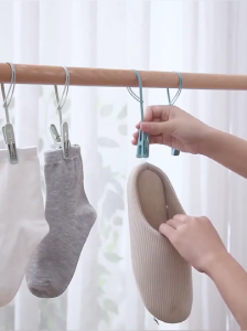 Elegant Residence 1/10pcs Random Color Windproof Plastic Clothes Clip Non-Slip Laundry Clip Durable Hanger Pin Clothes Drying Clothespin