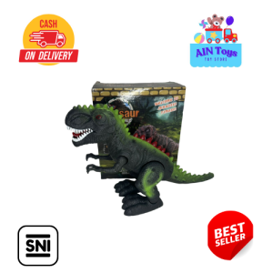 Mainan Anak Dinosaurus Bertelur  Kepala 3 Dan Bersayap Bisa Berjalan Dan Bersuara