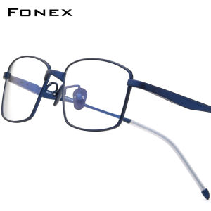 FONEX Kính Titan Nguyên Chất Cho Nam Gọng Kính Mắt Vuông Kính Mắt Thanh Thiếu Niên Tiktok Sành Điệu Hình Chữ Nhật Thẩm Mỹ Phong Cách Hàn Quốc Mới Cho Nam 8556