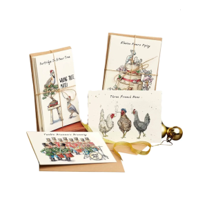 Twelve Days of Christmas Set 12 Day of Christmas Funny Gift Cards with Envelopes 2025 Merry Greeting Bulk Pack Ornaments for Neighbors