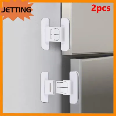 JETTING Hot Sale 2pcs Kids Security Protection Refrigerator Lock Home Furniture Cabinet Door Safety Locks Anti-Open Water Dispenser Locker Buckle