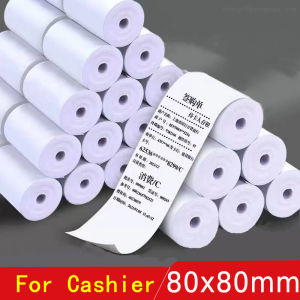 Wholesale Thermal Paper 50PCS 80x80 Thermal Receipt Paper POS Receipt Grab Kertas Resit Cash Register Cashier Paper